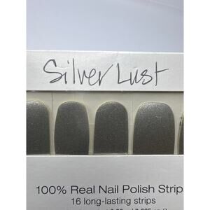NWT Color Street “Silver Lust” Silver Shimmery Nail Strips